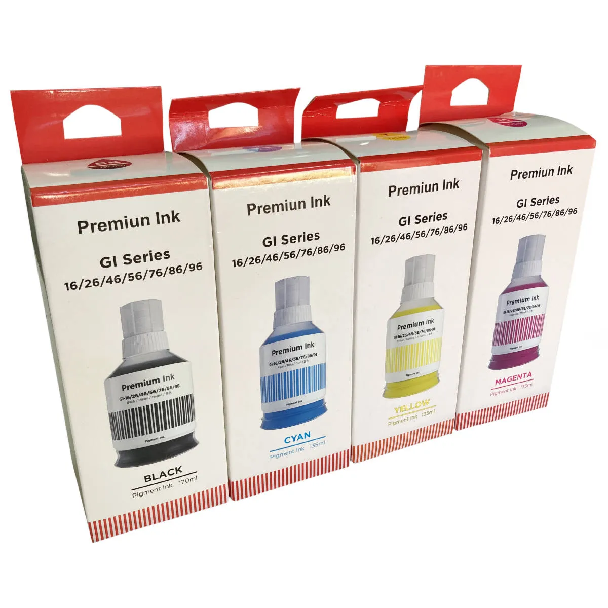 KIT DE TINTAS COMPATIBLES GI-16 GENERICA BK,C,M,Y