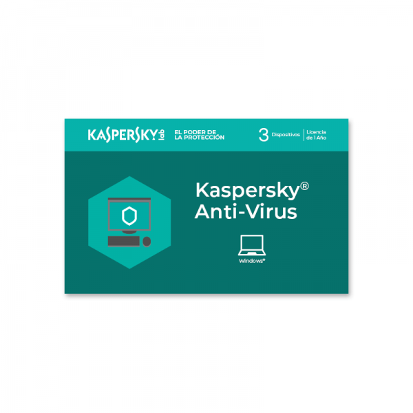 Licencia Kaspersky Anti-virus para 3 dispositivos
