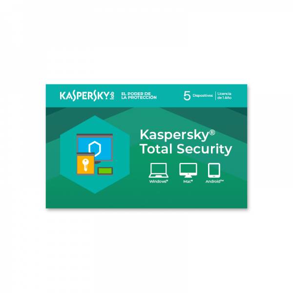 Licencia Kaspersky Total Security para 5 dispositivos