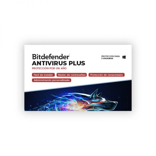 Licencia Bitdefender Antivirus Plus para 3 Dispositivos