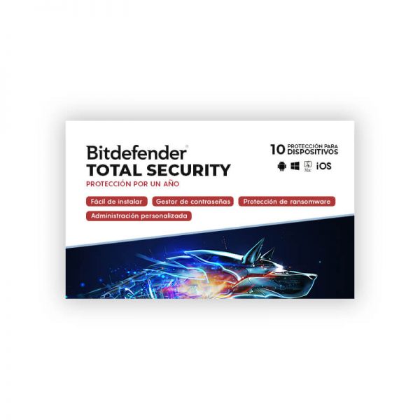 Licencia Bitdefender Total Security para 10 Dispositivos