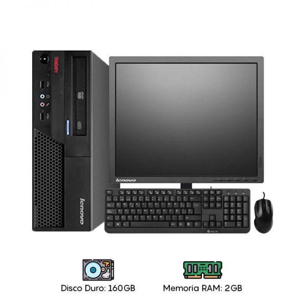 Computadora Lenovo Dual Core - 2GB RAM - 160GB HDD